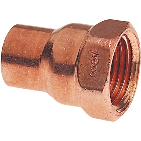 3/4 In. Copper Pressure Cup X FIP Adapter Fitting